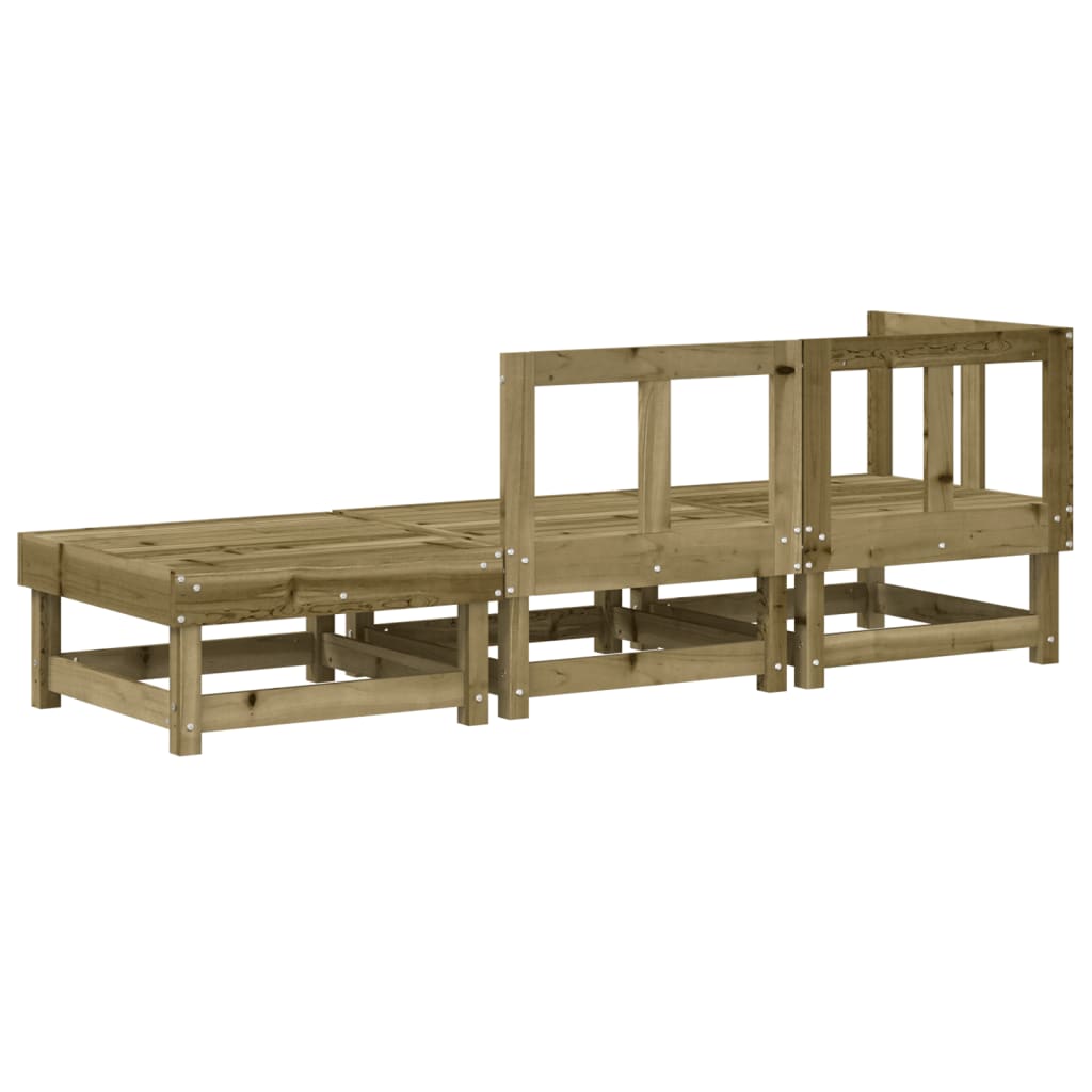 vidaXL Set mobilier de grădină, 3 piese, lemn de pin impregnat vidaXL Set mobilier de grădină, 3 piese, lemn de pin impregnat