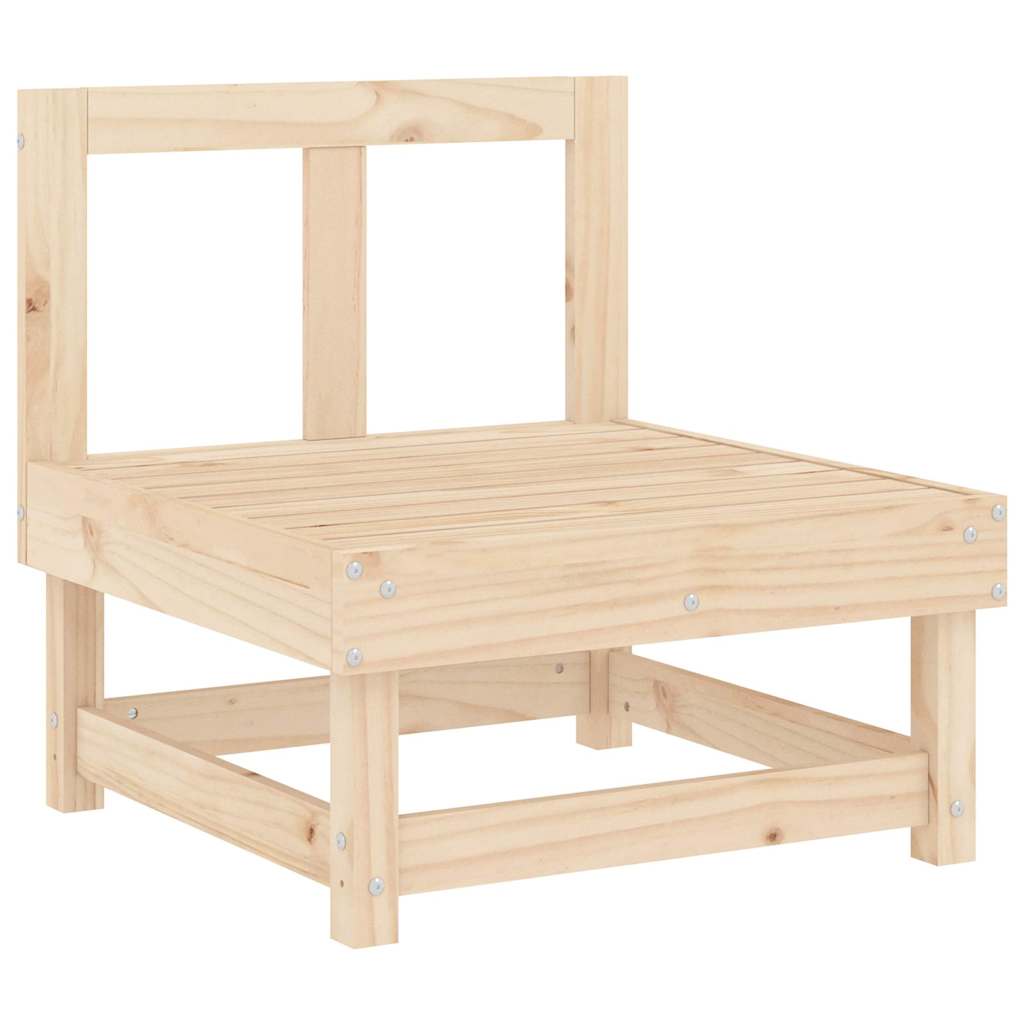 vidaXL Canapea de mijloc cu perne, lemn masiv de pin