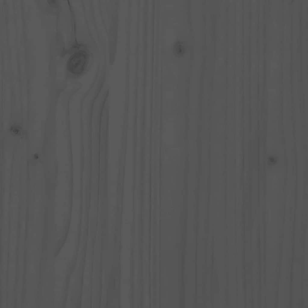 vidaXL Canapea de mijloc cu perne, gri, lemn masiv de pin