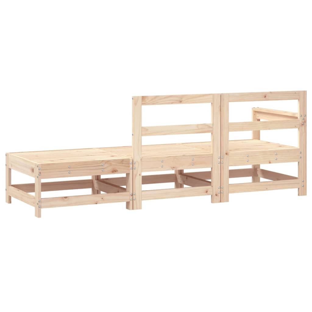 vidaXL Set mobilier de grădină, 3 piese, lemn masiv de pin vidaXL Set mobilier de grădină, 3 piese, lemn masiv de pin