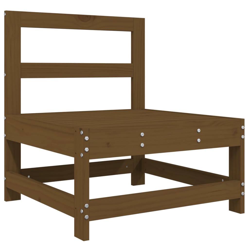 vidaXL Set mobilier de grădină, 3 piese, maro miere, lemn masiv de pin vidaXL Set mobilier de grădină, 3 piese, maro miere, lemn masiv de pin