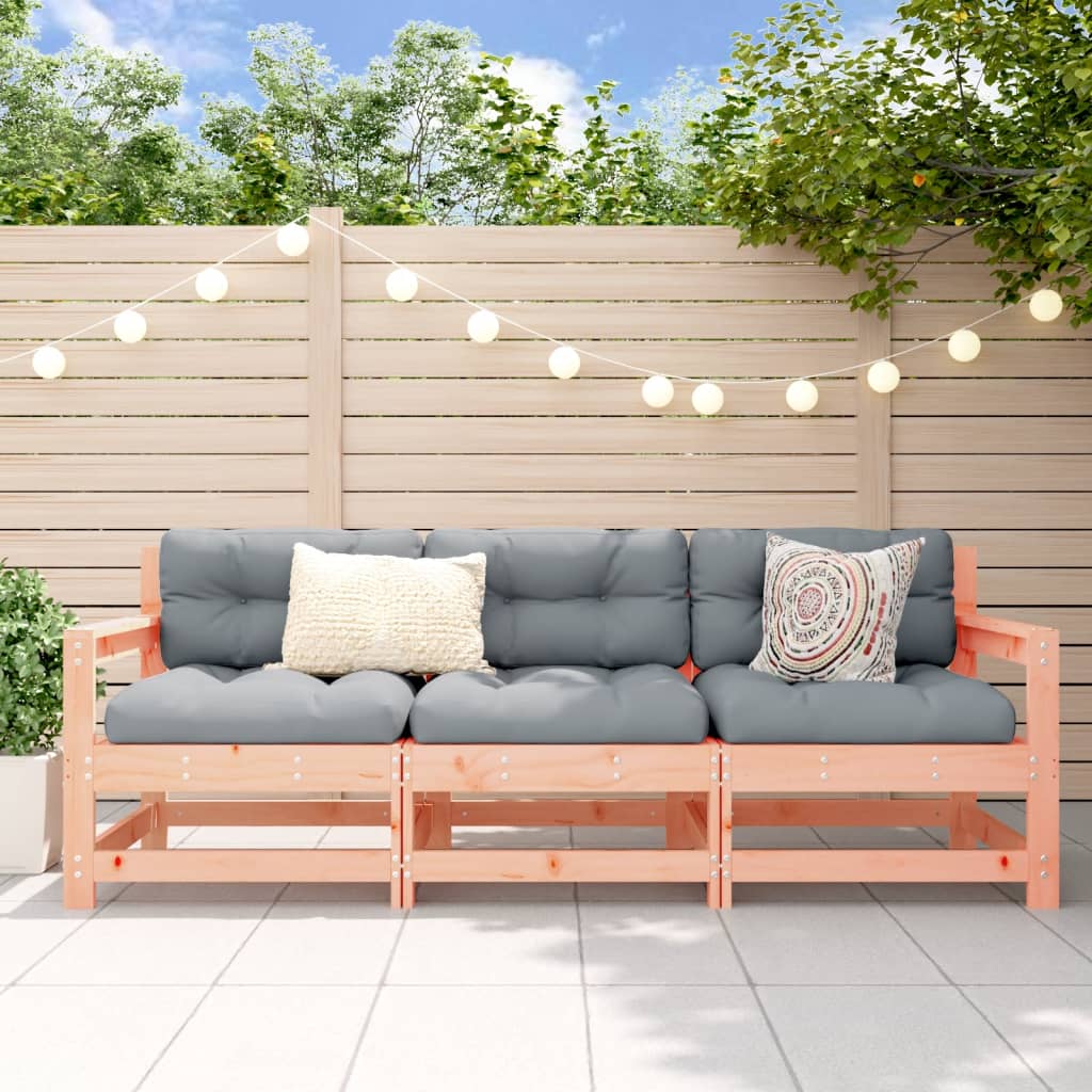 vidaXL Set mobilier de grădină, 3 piese, lemn masiv douglas vidaXL Set mobilier de grădină, 3 piese, lemn masiv douglas