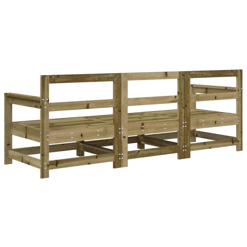 vidaXL Set mobilier de grădină, 3 piese, lemn de pin impregnat vidaXL Set mobilier de grădină, 3 piese, lemn de pin impregnat