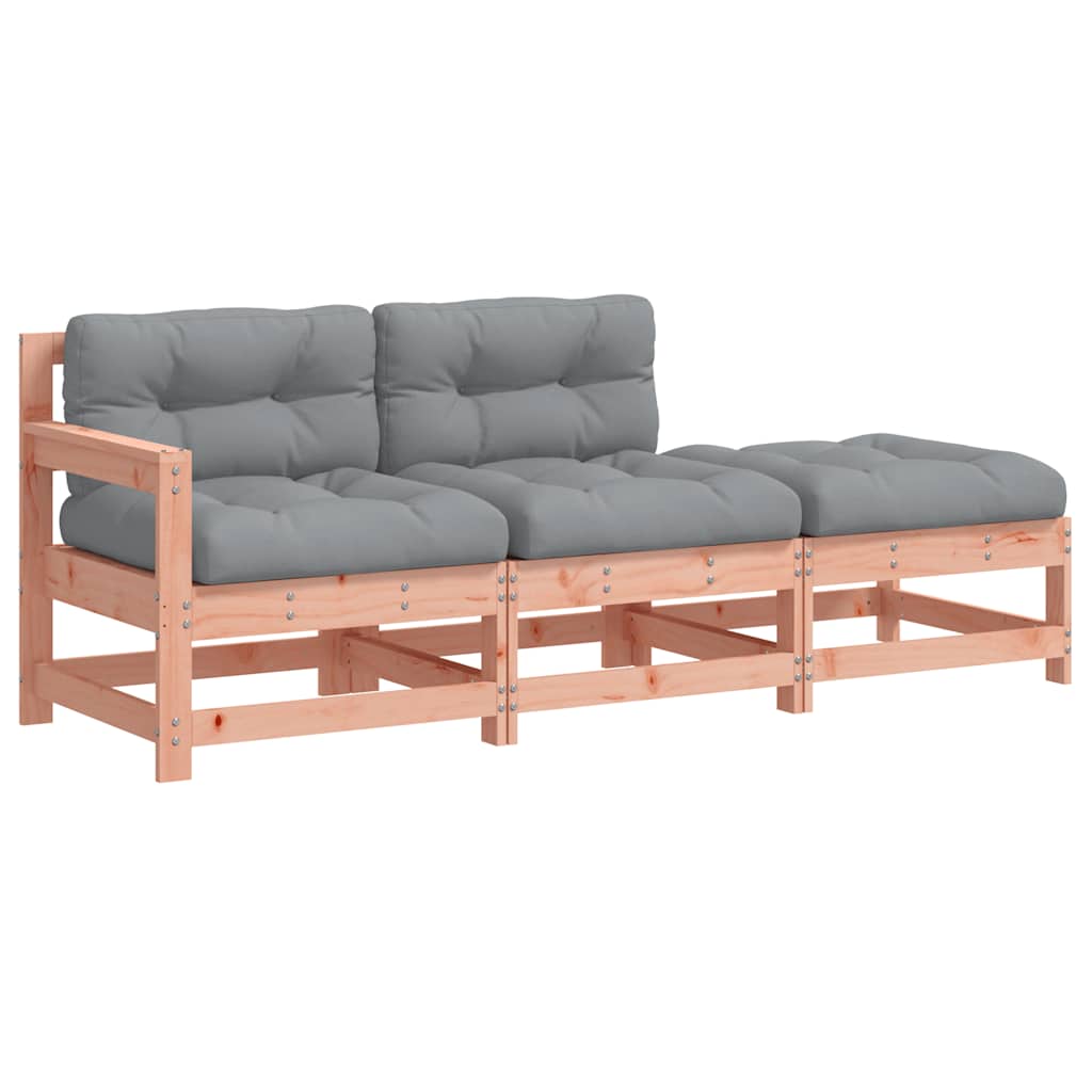 vidaXL Set mobilier de grădină cu perne, 3 piese, lemn masiv douglas vidaXL Set mobilier de grădină cu perne, 3 piese, lemn masiv douglas