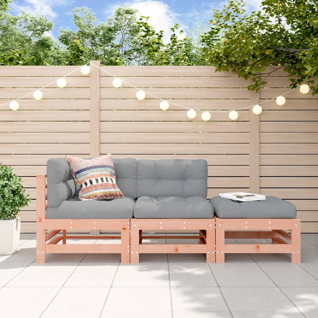vidaXL Set mobilier de grădină, 3 piese, lemn masiv douglas vidaXL Set mobilier de grădină, 3 piese, lemn masiv douglas