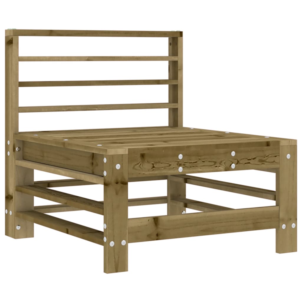 vidaXL Canapea de mijloc cu perne, lemn de pin tratat