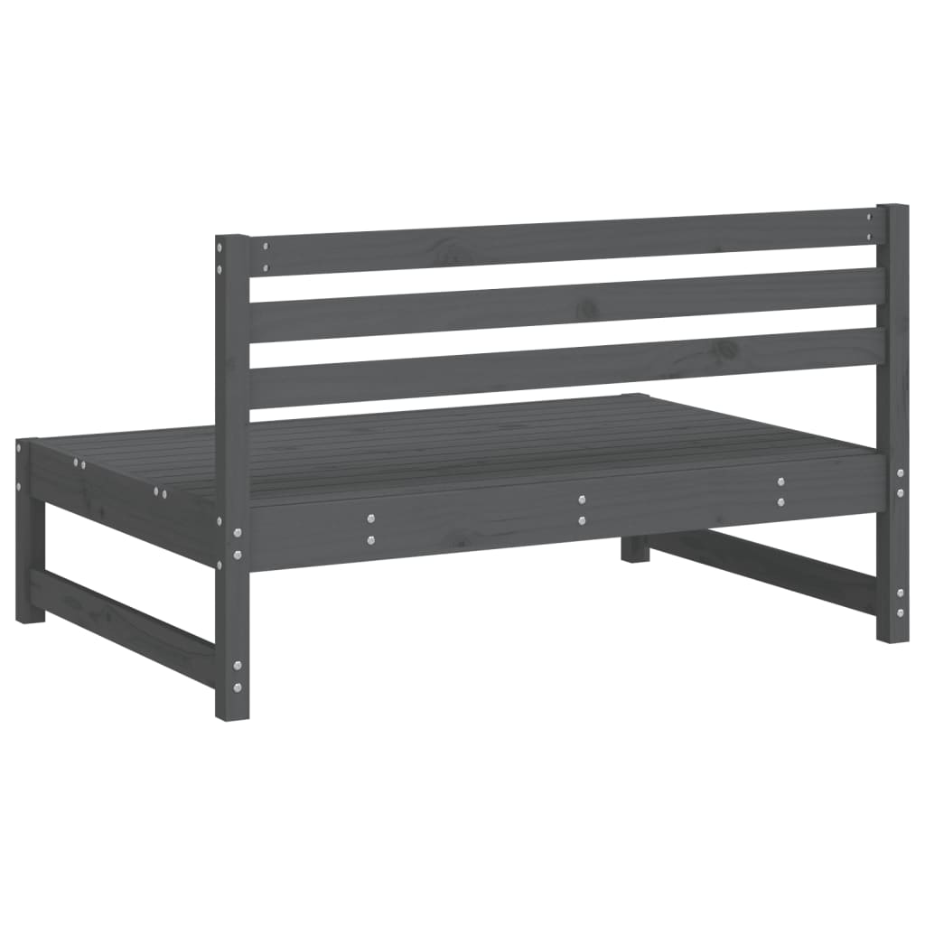 vidaXL Canapele de mijloc grădină 2 buc. gri 120x80 cm lemn masiv pin vidaXL Canapele de mijloc grădină 2 buc. gri 120x80 cm lemn masiv pin