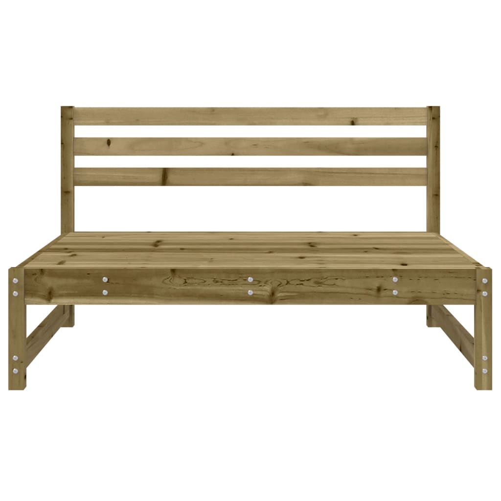 vidaXL Canapele de mijloc grădină 2 buc. 120x80cm lemn pin impregnat vidaXL Canapele de mijloc grădină 2 buc. 120x80cm lemn pin impregnat