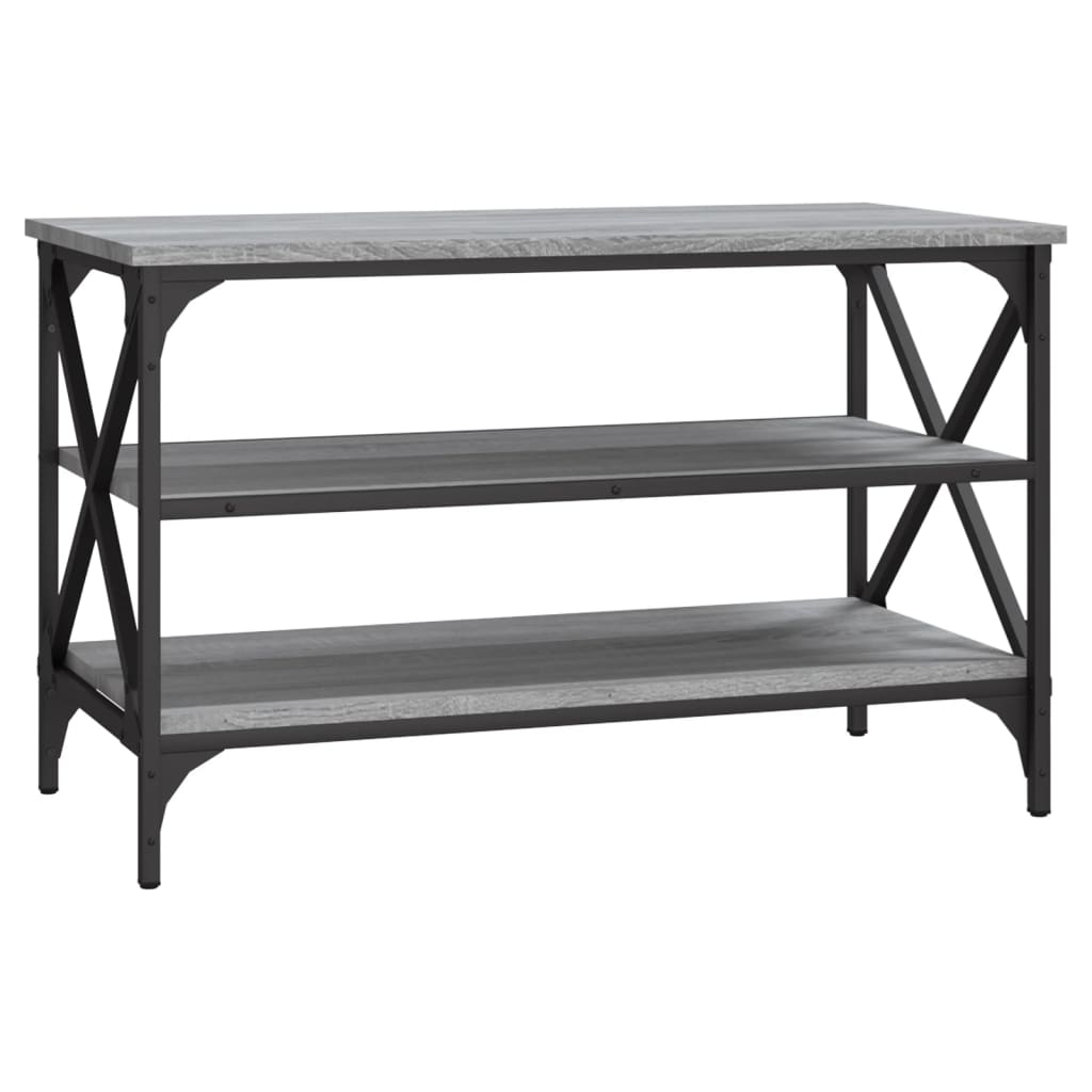 vidaXL Comodă TV, gri sonoma, 80x40x50 cm, lemn compozit