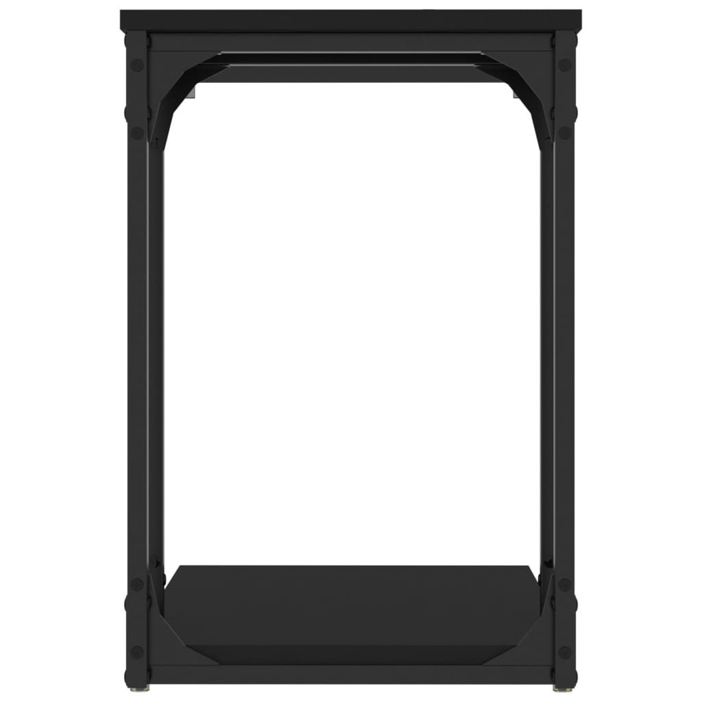 vidaXL Masă laterală, negru, 50x35x52 cm, lemn compozit vidaXL Masă laterală, negru, 50x35x52 cm, lemn compozit