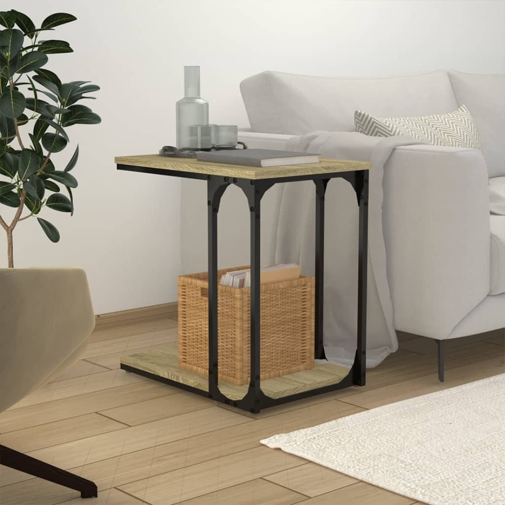 vidaXL Masă laterală, stejar sonoma, 50x35x52 cm, lemn compozit vidaXL Masă laterală, stejar sonoma, 50x35x52 cm, lemn compozit