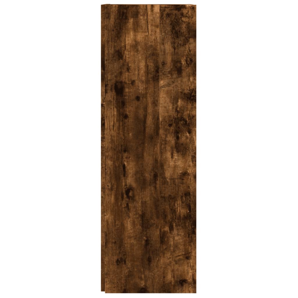 vidaXL Dulap colțar, stejar fumuriu, 33x33x100 cm, lemn compozit