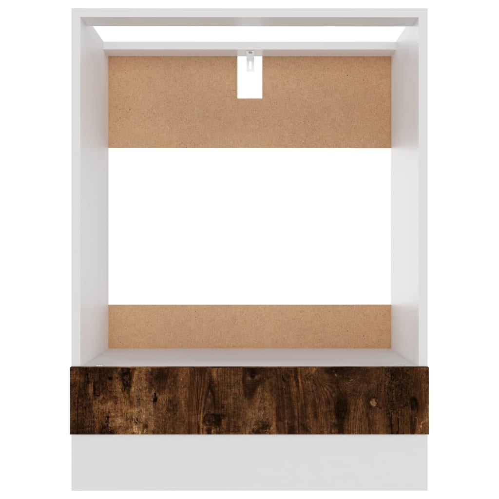 vidaXL Dulap pentru cuptor "Riga" stejar fumuriu 60x46x81,5 cm