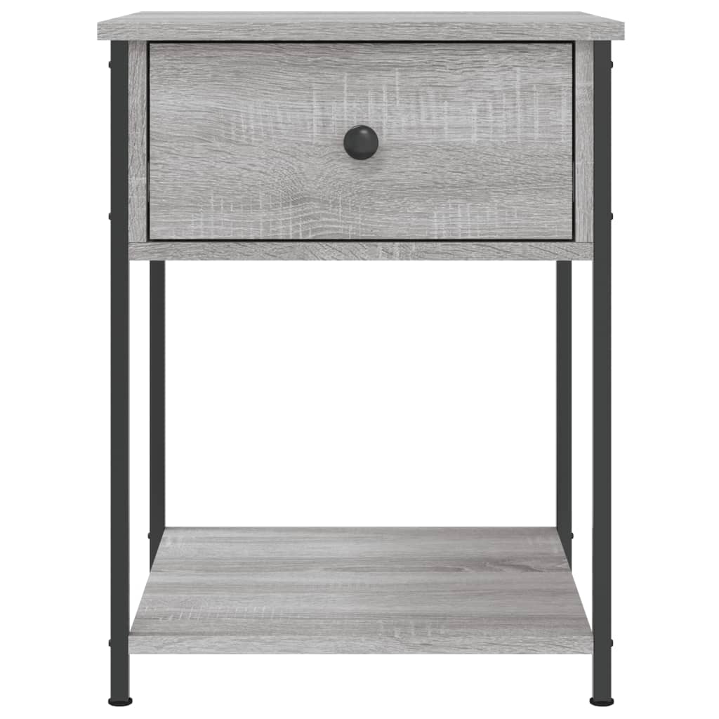 vidaXL Noptiere, 2 buc., gri sonoma, 44x45x58 cm, lemn prelucrat vidaXL Noptiere, 2 buc., gri sonoma, 44x45x58 cm, lemn prelucrat