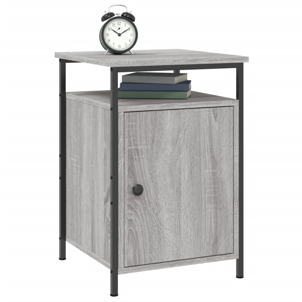 vidaXL Noptiere, 2 buc., gri sonoma, 40x42x60 cm, lemn prelucrat vidaXL Noptiere, 2 buc., gri sonoma, 40x42x60 cm, lemn prelucrat