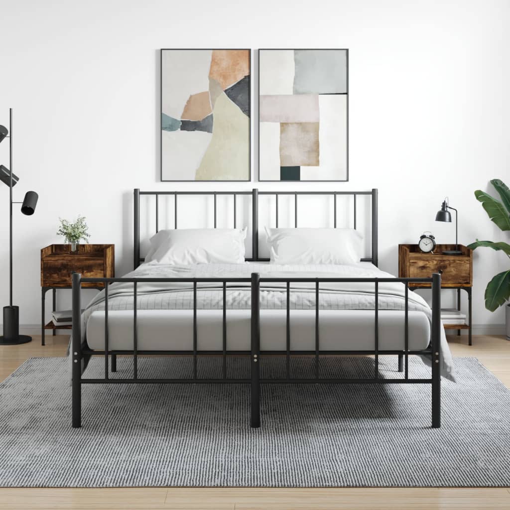 vidaXL Noptiere, 2 buc., stejar fumuriu, 40,5x31x60 cm, lemn compozit vidaXL Noptiere, 2 buc., stejar fumuriu, 40,5x31x60 cm, lemn compozit