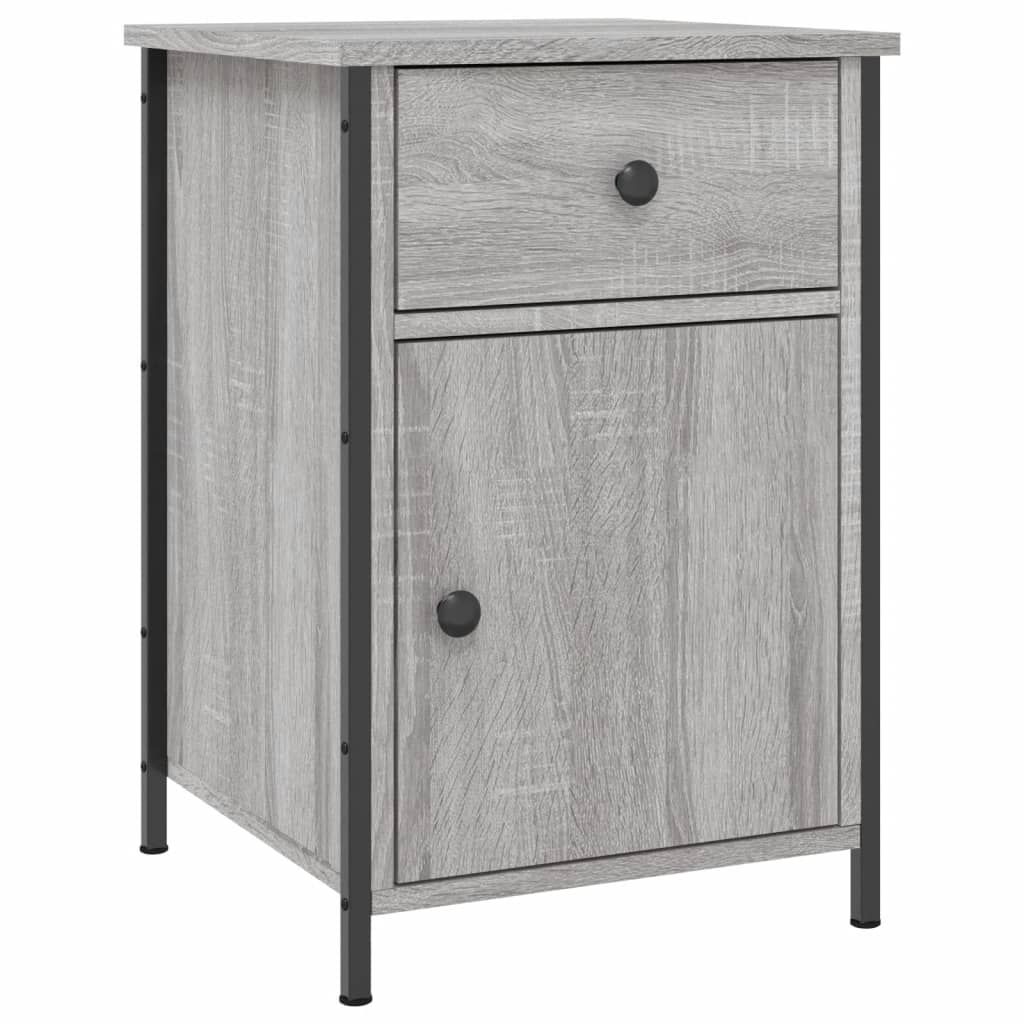 vidaXL Noptiere, 2 buc., gri sonoma, 40x42x60 cm, lemn prelucrat vidaXL Noptiere, 2 buc., gri sonoma, 40x42x60 cm, lemn prelucrat