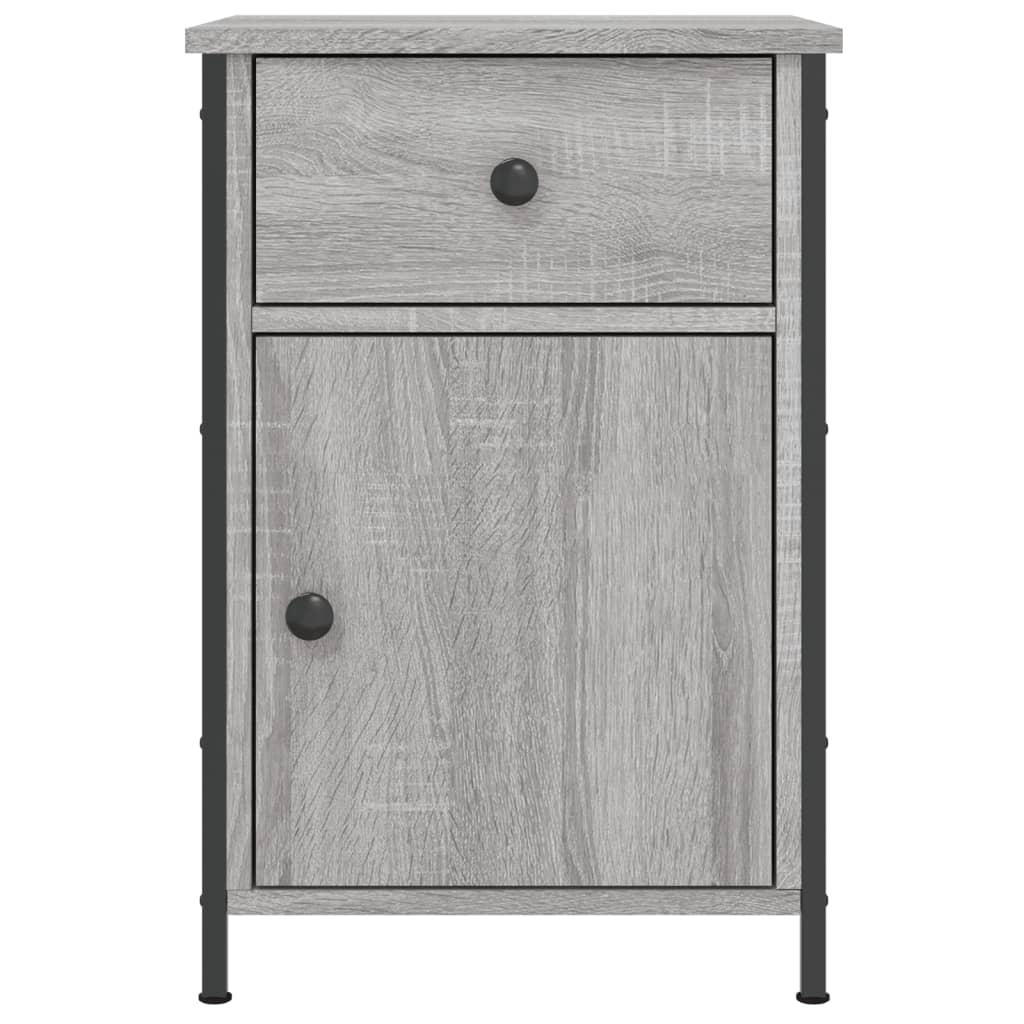 vidaXL Noptiere, 2 buc., gri sonoma, 40x42x60 cm, lemn prelucrat vidaXL Noptiere, 2 buc., gri sonoma, 40x42x60 cm, lemn prelucrat