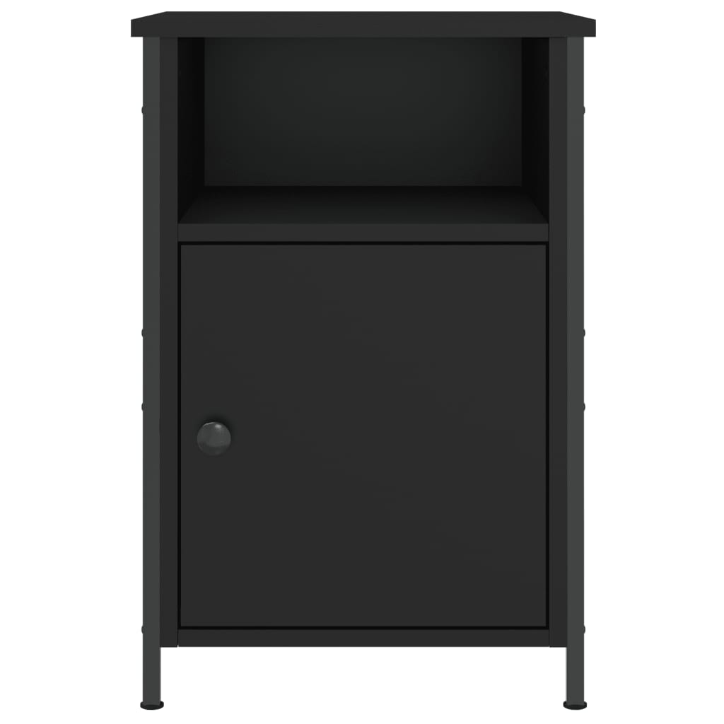 vidaXL Noptiere, 2 buc., negru, 40x42x60 cm, lemn prelucrat vidaXL Noptiere, 2 buc., negru, 40x42x60 cm, lemn prelucrat
