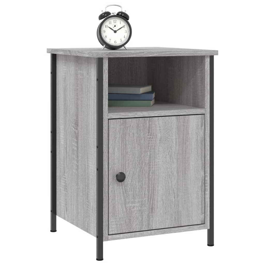 vidaXL Noptiere, 2 buc., gri sonoma, 40x42x60 cm, lemn prelucrat vidaXL Noptiere, 2 buc., gri sonoma, 40x42x60 cm, lemn prelucrat