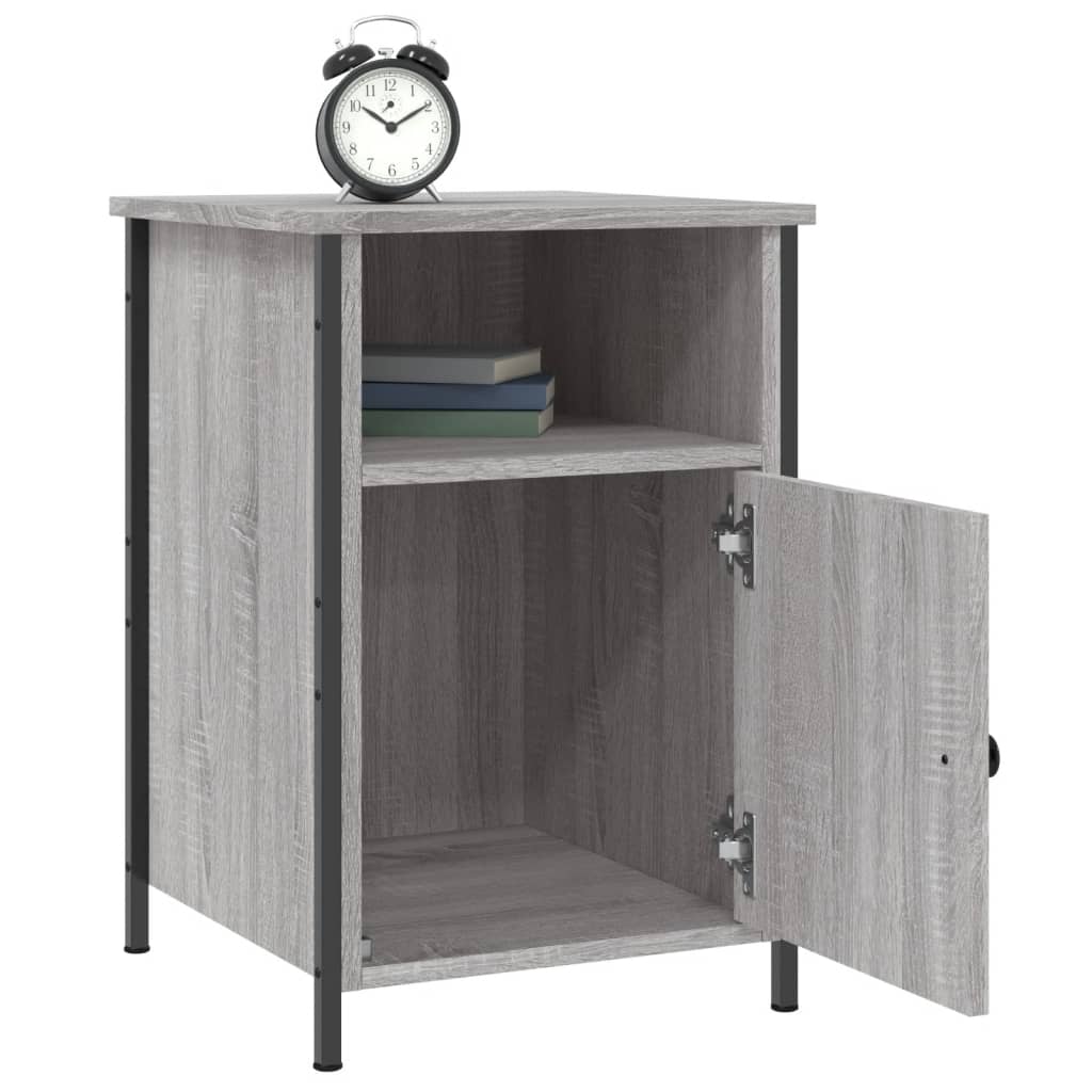 vidaXL Noptiere, 2 buc., gri sonoma, 40x42x60 cm, lemn prelucrat vidaXL Noptiere, 2 buc., gri sonoma, 40x42x60 cm, lemn prelucrat