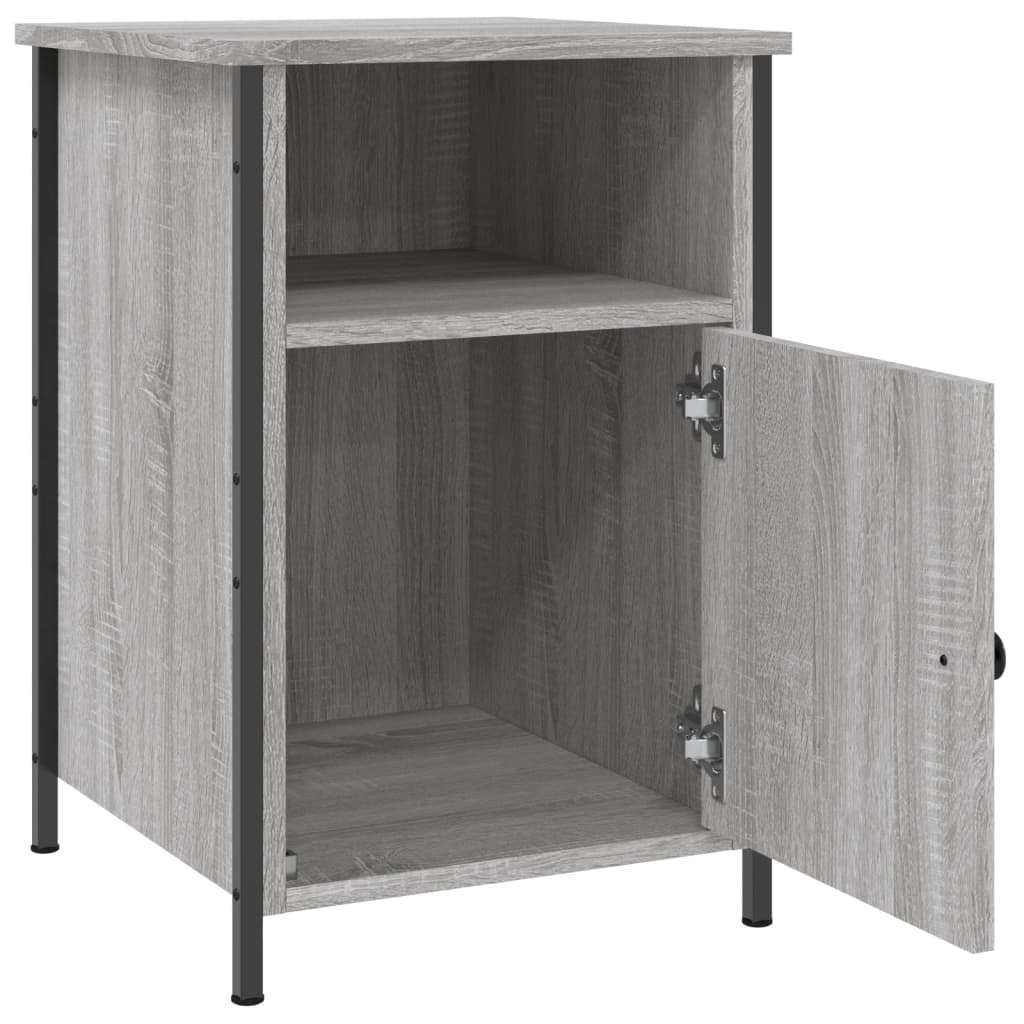 vidaXL Noptiere, 2 buc., gri sonoma, 40x42x60 cm, lemn prelucrat vidaXL Noptiere, 2 buc., gri sonoma, 40x42x60 cm, lemn prelucrat