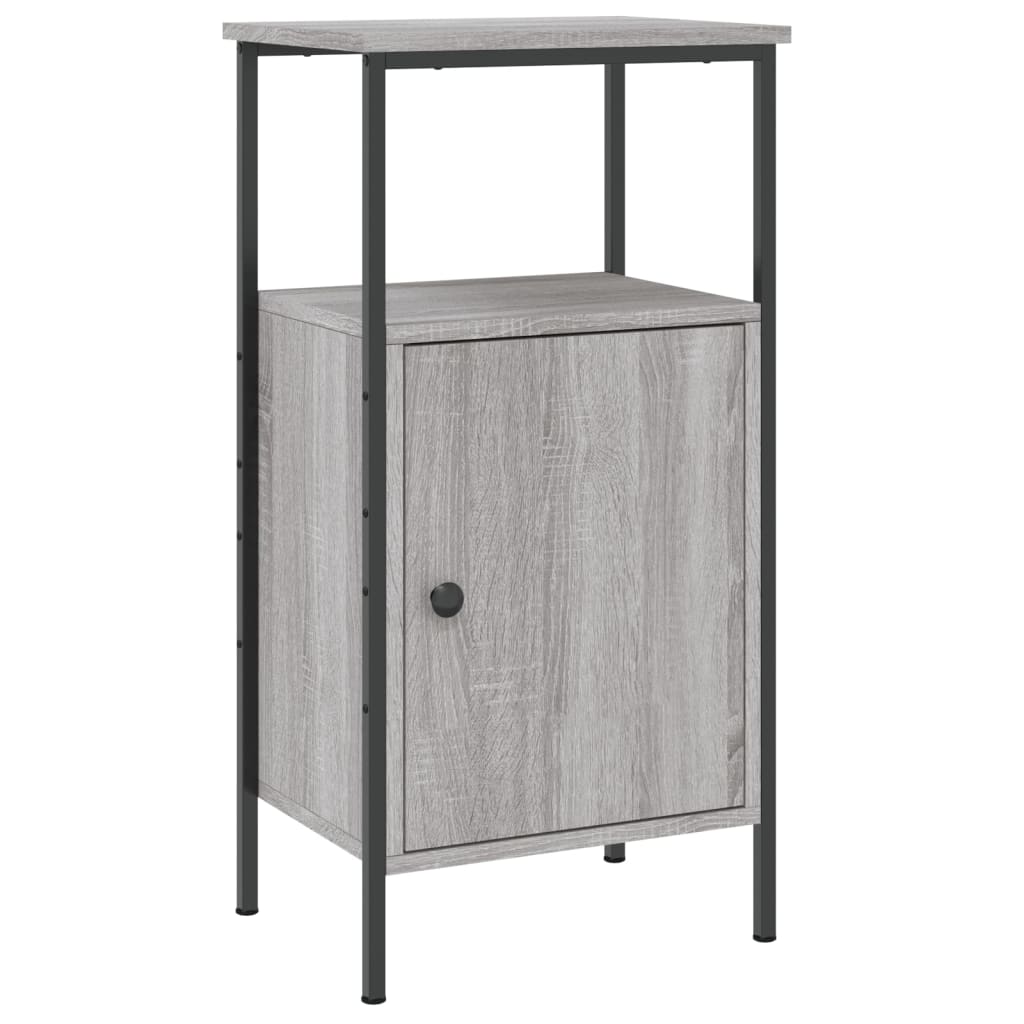 vidaXL Noptiere, 2 buc., gri sonoma, 41x31x80 cm, lemn compozit vidaXL Noptiere, 2 buc., gri sonoma, 41x31x80 cm, lemn compozit