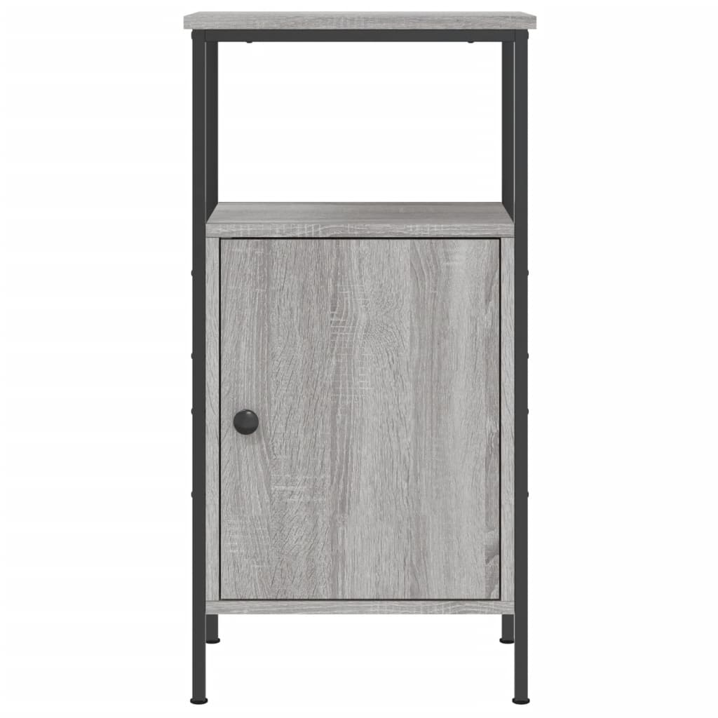 vidaXL Noptiere, 2 buc., gri sonoma, 41x31x80 cm, lemn compozit vidaXL Noptiere, 2 buc., gri sonoma, 41x31x80 cm, lemn compozit