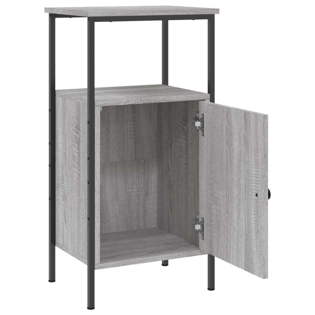vidaXL Noptiere, 2 buc., gri sonoma, 41x31x80 cm, lemn compozit vidaXL Noptiere, 2 buc., gri sonoma, 41x31x80 cm, lemn compozit
