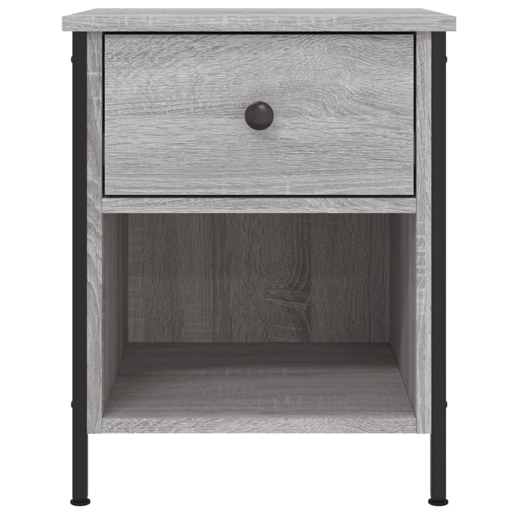 vidaXL Noptiere, 2 buc., gri sonoma, 40x42x50 cm, lemn compozit vidaXL Noptiere, 2 buc., gri sonoma, 40x42x50 cm, lemn compozit