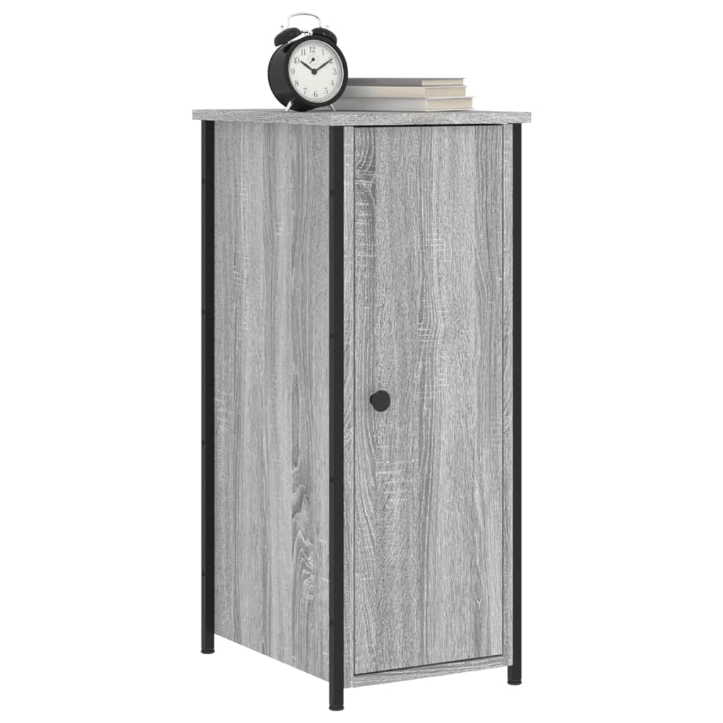 vidaXL Noptiere, 2 buc., gri sonoma, 32x42x80 cm, lemn compozit