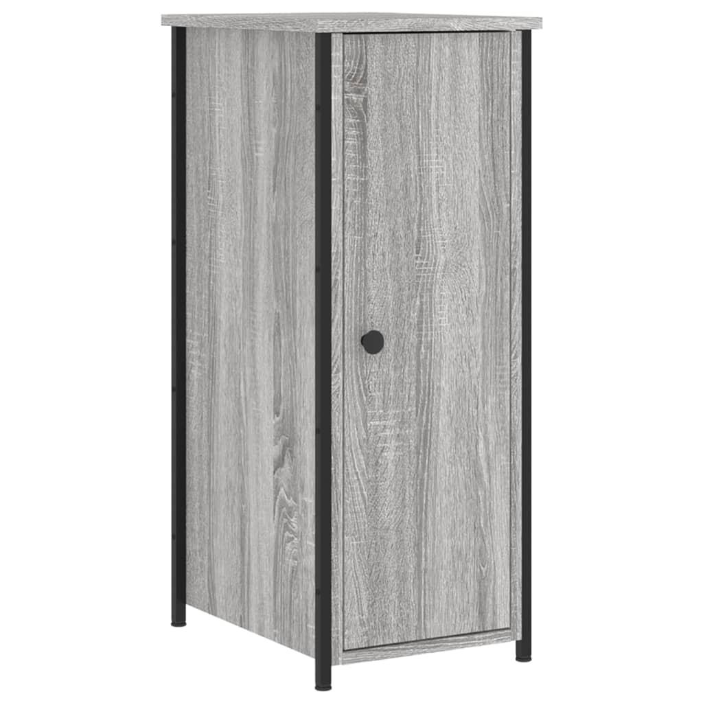 vidaXL Noptiere, 2 buc., gri sonoma, 32x42x80 cm, lemn compozit