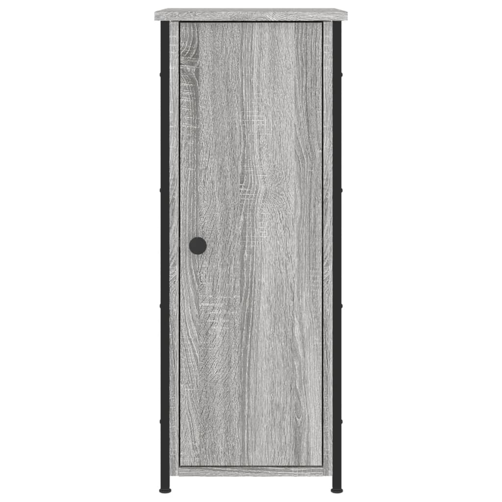 vidaXL Noptiere, 2 buc., gri sonoma, 32x42x80 cm, lemn compozit