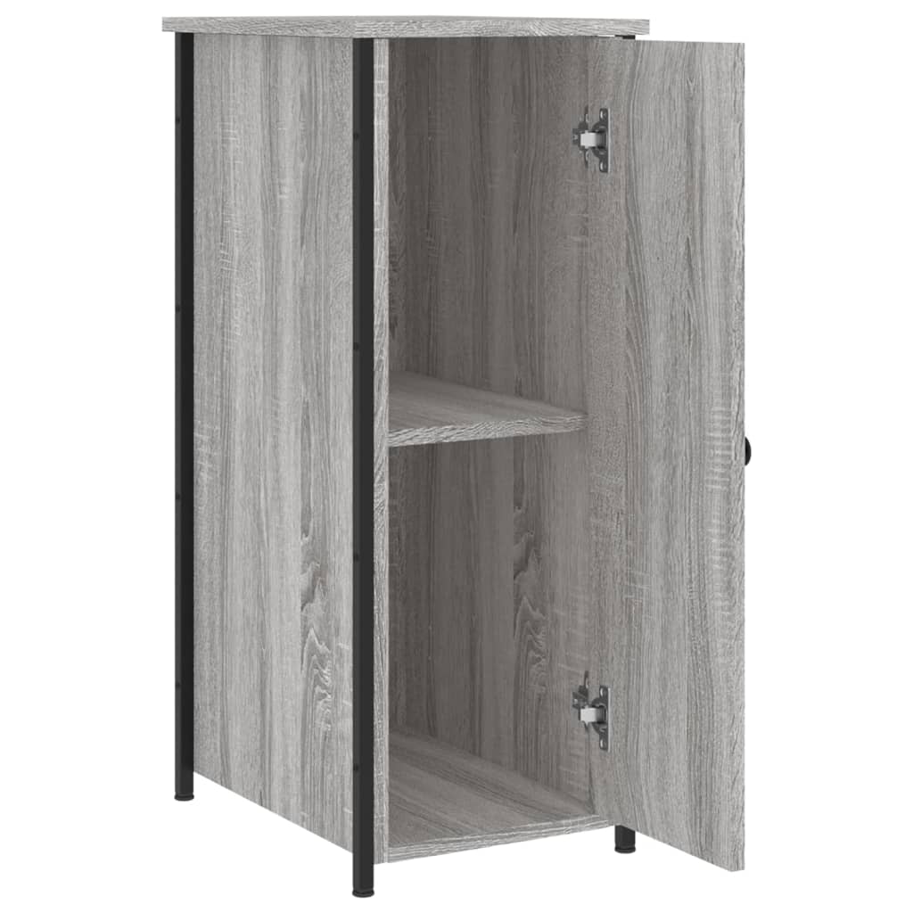 vidaXL Noptiere, 2 buc., gri sonoma, 32x42x80 cm, lemn compozit