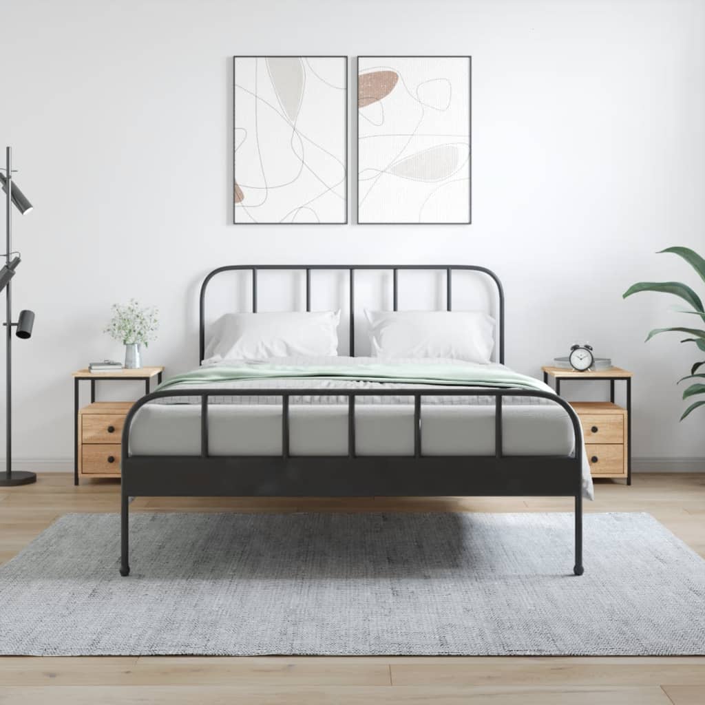 vidaXL Noptiere, 2 buc., stejar sonoma, 34x35,5x50 cm, lemn compozit