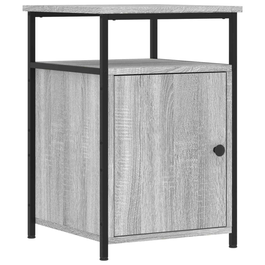vidaXL Noptiere, 2 buc., gri sonoma, 40x42x60 cm, lemn prelucrat vidaXL Noptiere, 2 buc., gri sonoma, 40x42x60 cm, lemn prelucrat
