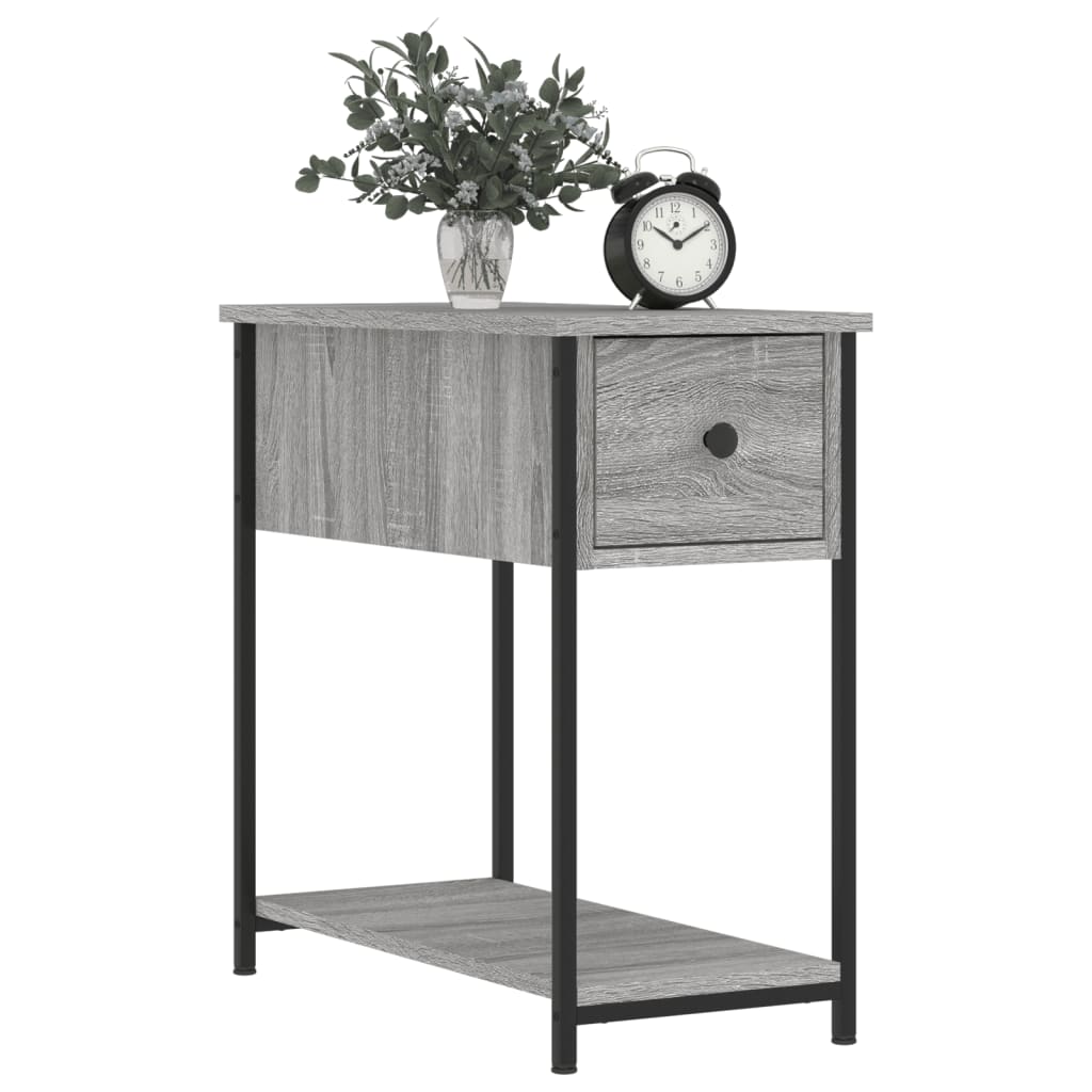 vidaXL Noptiere, 2 buc., gri sonoma, 30x60x60 cm, lemn prelucrat vidaXL Noptiere, 2 buc., gri sonoma, 30x60x60 cm, lemn prelucrat