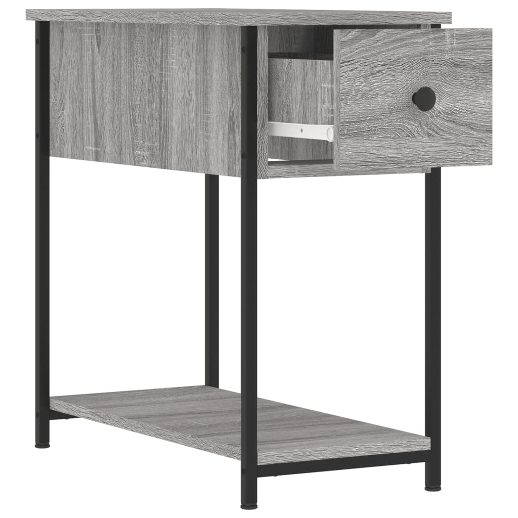 vidaXL Noptiere, 2 buc., gri sonoma, 30x60x60 cm, lemn prelucrat vidaXL Noptiere, 2 buc., gri sonoma, 30x60x60 cm, lemn prelucrat