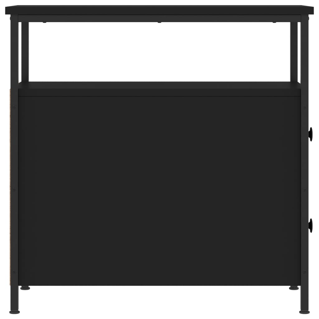 vidaXL Noptieră, negru, 30x60x60 cm, lemn prelucrat vidaXL Noptieră, negru, 30x60x60 cm, lemn prelucrat