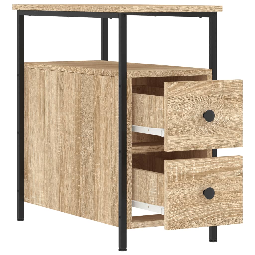 vidaXL Noptieră, stejar sonoma, 30x60x60 cm, lemn prelucrat vidaXL Noptieră, stejar sonoma, 30x60x60 cm, lemn prelucrat