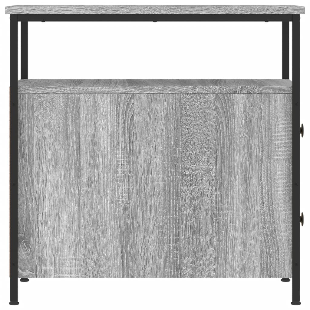 vidaXL Noptieră, gri sonoma, 30x60x60 cm, lemn prelucrat