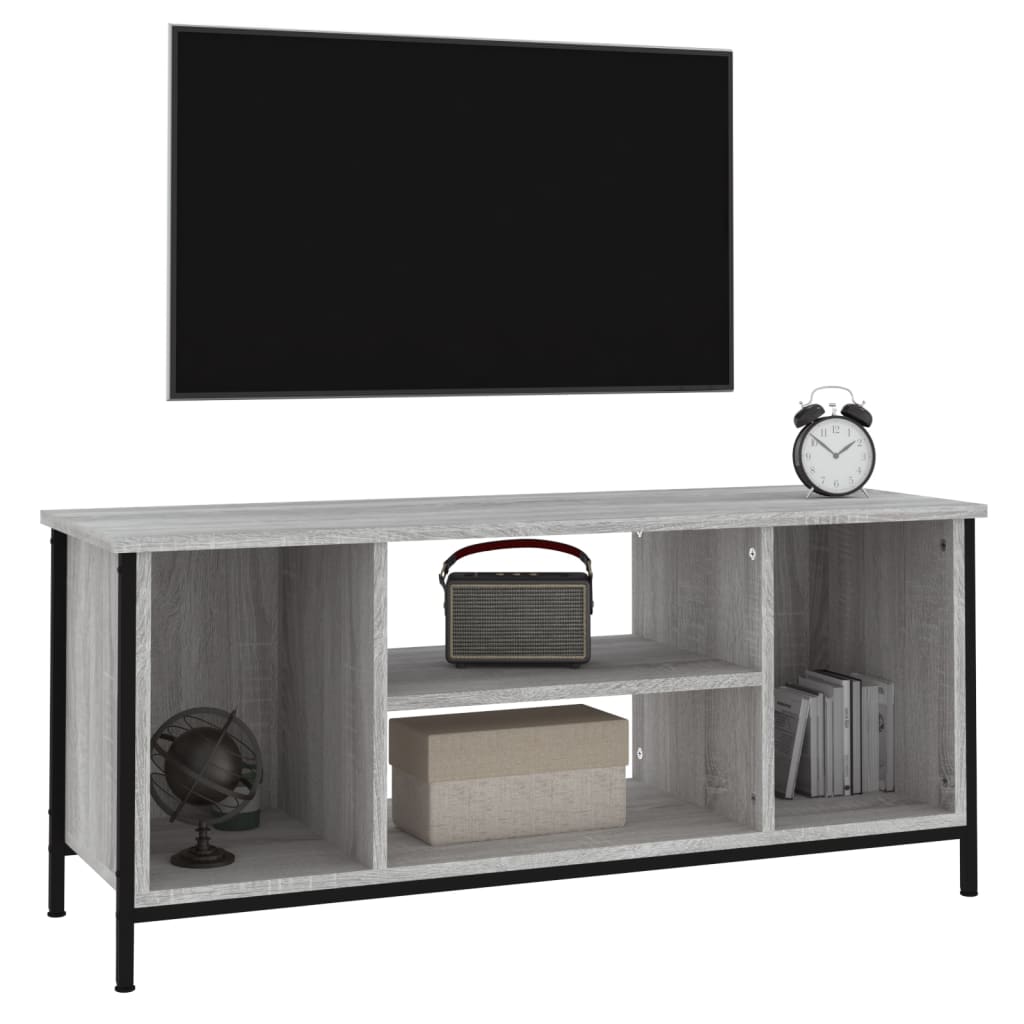 vidaXL Comodă TV, gri sonoma, 102x35x45 cm, lemn prelucrat vidaXL Comodă TV, gri sonoma, 102x35x45 cm, lemn prelucrat