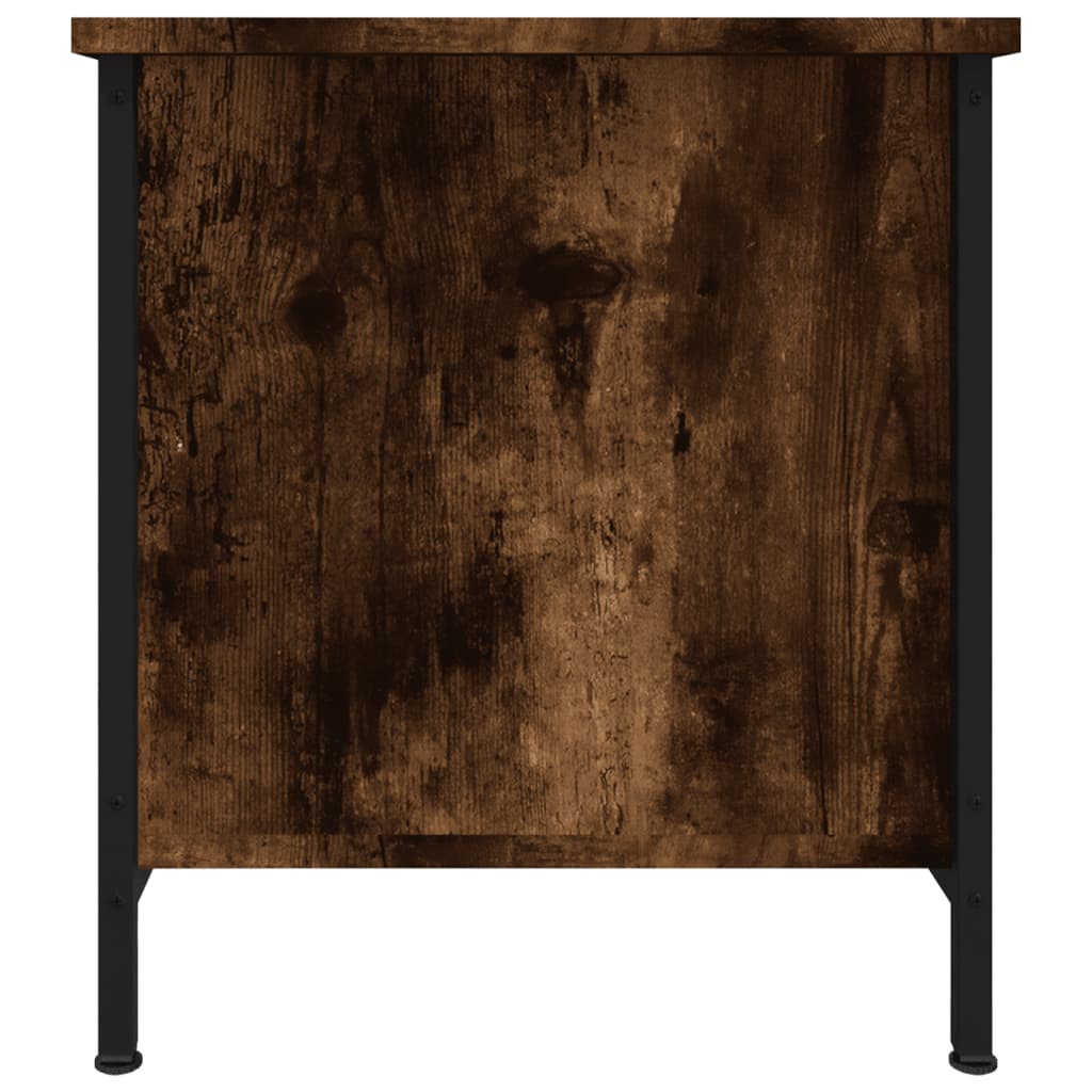 vidaXL Comodă TV, stejar fumuriu, 100x40x45 cm, lemn prelucrat vidaXL Comodă TV, stejar fumuriu, 100x40x45 cm, lemn prelucrat