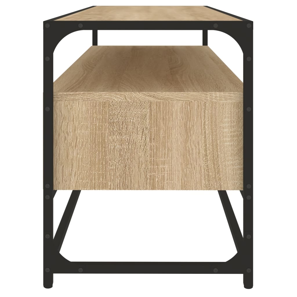 vidaXL Comodă TV, stejar sonoma, 100x35x45 cm, lemn prelucrat vidaXL Comodă TV, stejar sonoma, 100x35x45 cm, lemn prelucrat