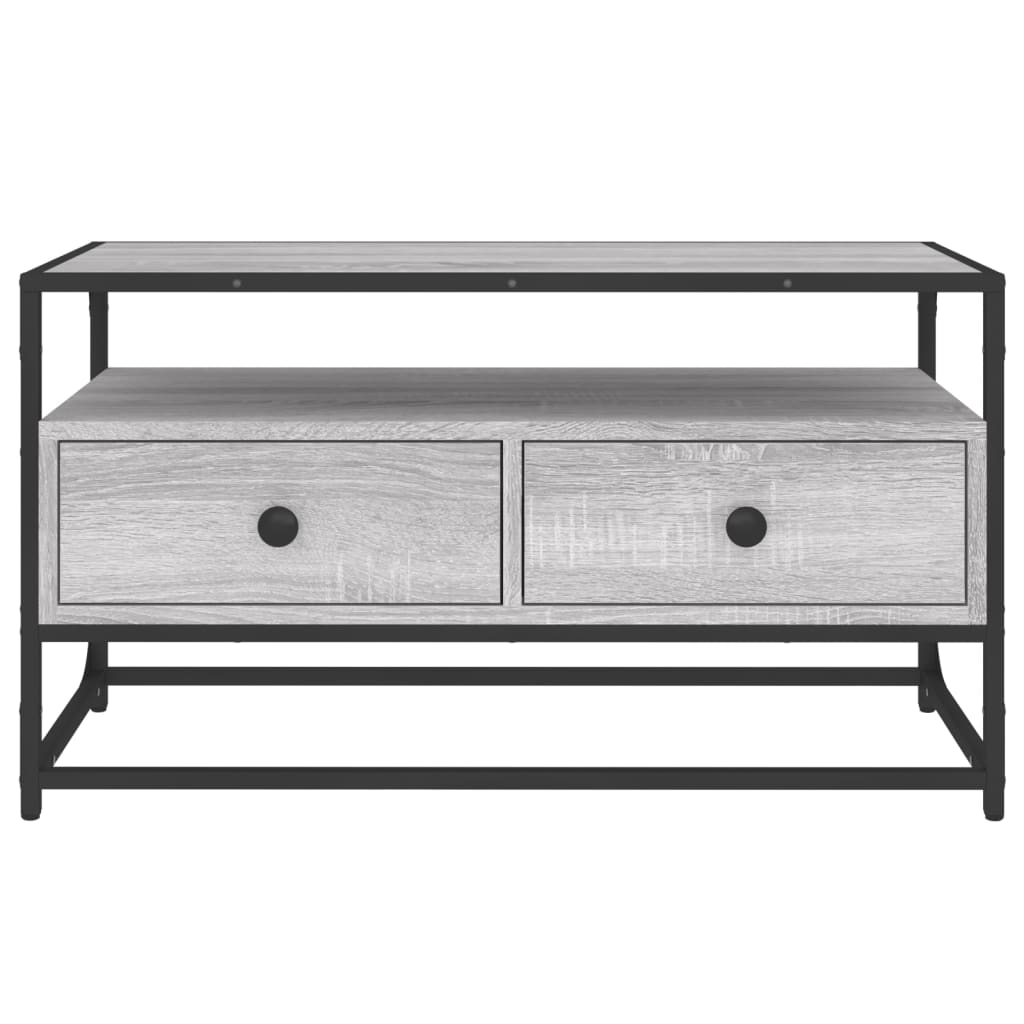 vidaXL Comodă TV, gri sonoma, 80x35x45 cm, lemn prelucrat vidaXL Comodă TV, gri sonoma, 80x35x45 cm, lemn prelucrat