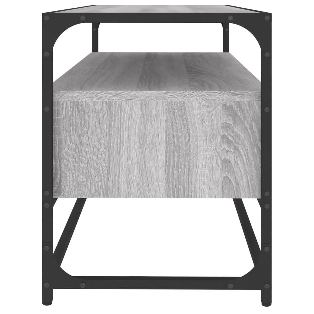 vidaXL Comodă TV, gri sonoma, 80x35x45 cm, lemn prelucrat vidaXL Comodă TV, gri sonoma, 80x35x45 cm, lemn prelucrat