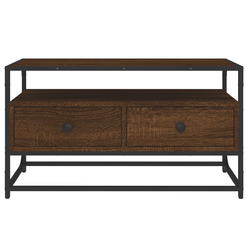 vidaXL Comodă TV, stejar maro, 80x35x45 cm, lemn prelucrat vidaXL Comodă TV, stejar maro, 80x35x45 cm, lemn prelucrat