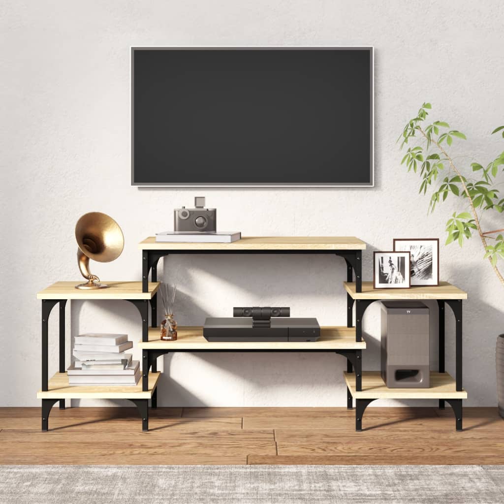 vidaXL Dulap TV, stejar sonoma, 117x35x52 cm, lemn prelucrat vidaXL Dulap TV, stejar sonoma, 117x35x52 cm, lemn prelucrat