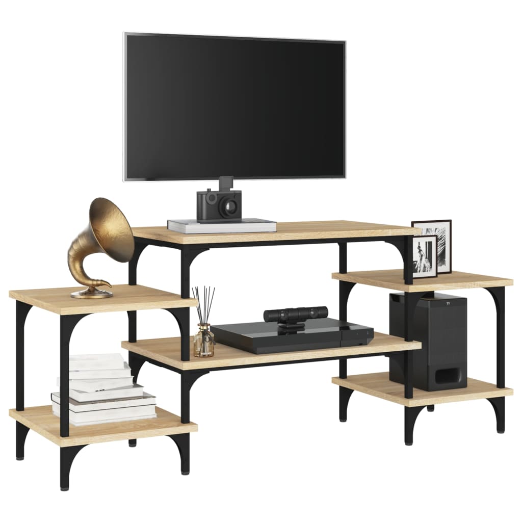 vidaXL Dulap TV, stejar sonoma, 117x35x52 cm, lemn prelucrat vidaXL Dulap TV, stejar sonoma, 117x35x52 cm, lemn prelucrat