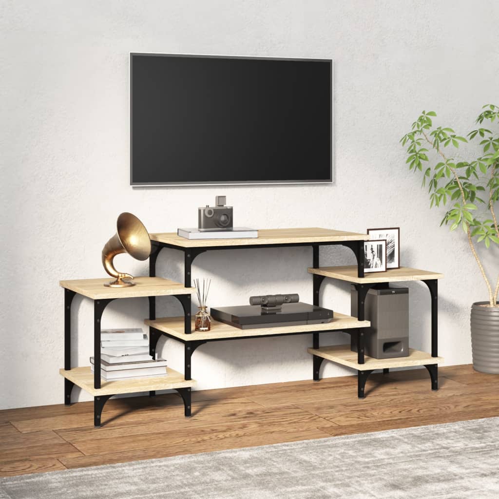 vidaXL Dulap TV, stejar sonoma, 117x35x52 cm, lemn prelucrat vidaXL Dulap TV, stejar sonoma, 117x35x52 cm, lemn prelucrat